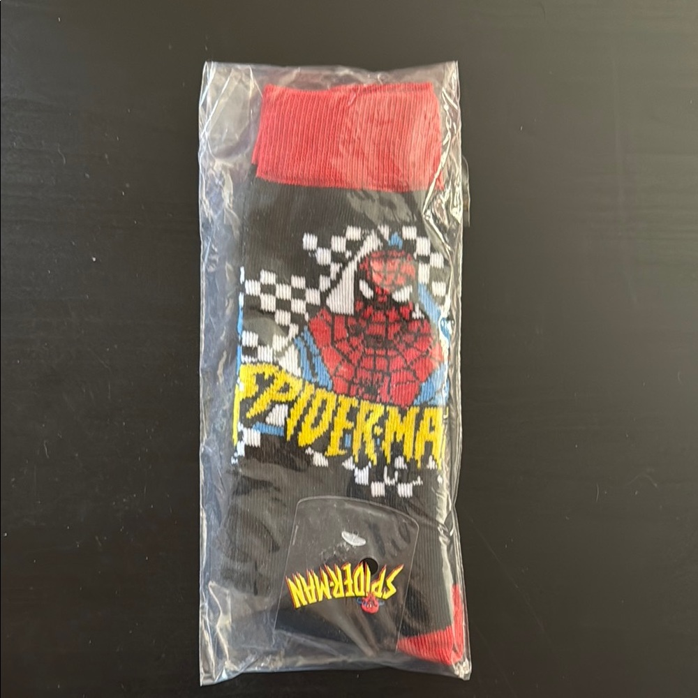 Marvel Spider-Man Red and Black Casual Socks